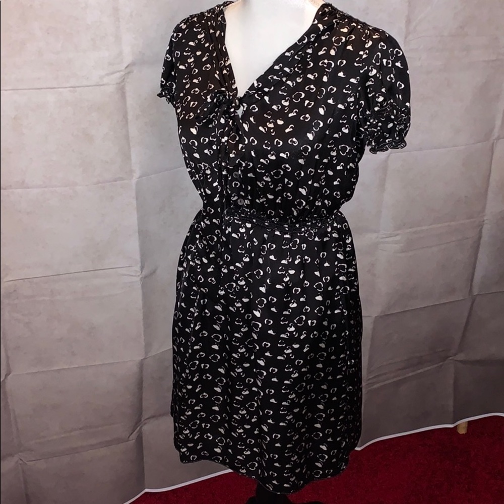 Max Studio Casual Dress - Black and White Classic